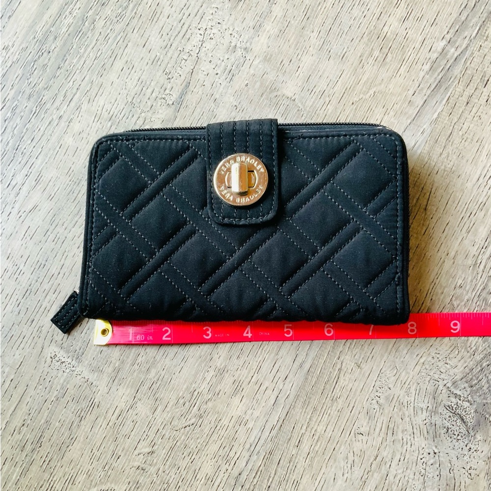 Vera Bradley Black Quilted Wallet OS - Picture 12 of 12